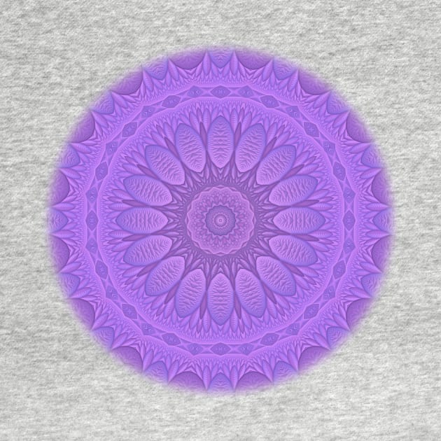 Lavender Three Dimensional Fractal Pattern by lyle58